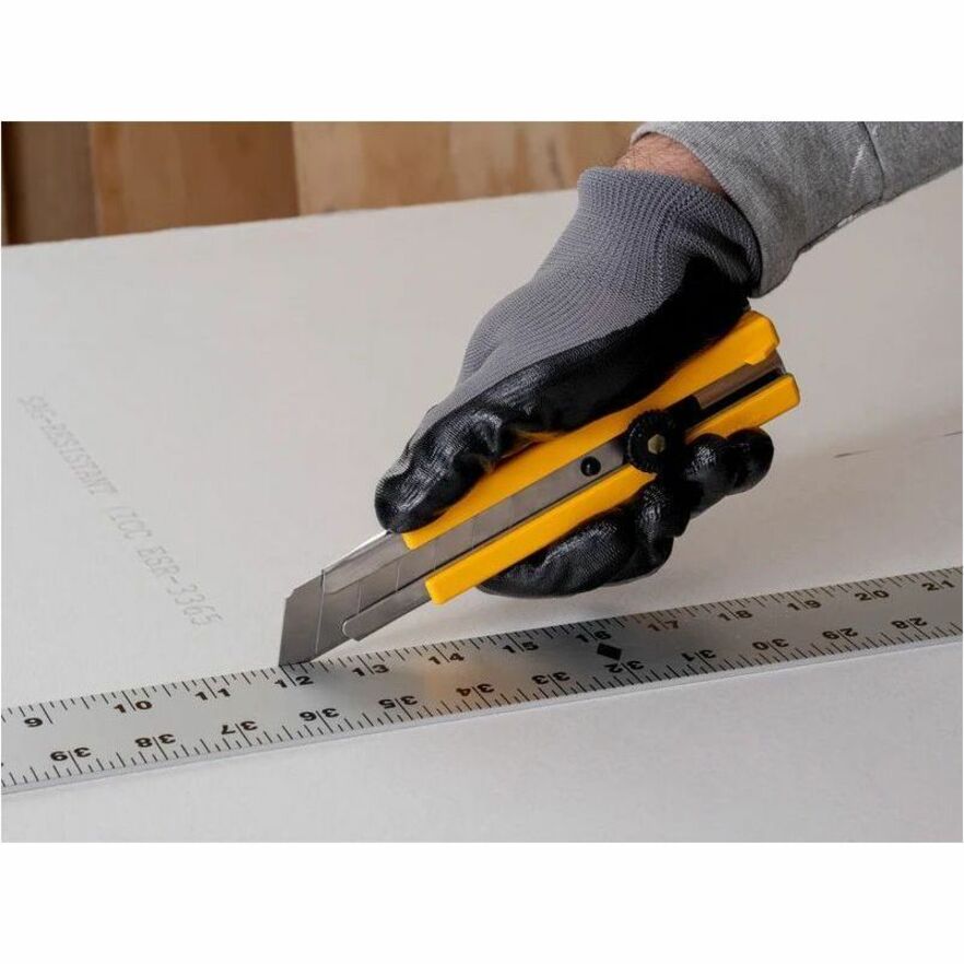 Olfa Classic Extra Heavy-Duty Ratchet-Lock Utility Knife with Anti-Slip Grip, 3-Pack - 1150253