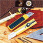 Olfa Classic Extra Heavy-Duty Ratchet-Lock Utility Knife with Anti-Slip Grip, 3-Pack - 1150253