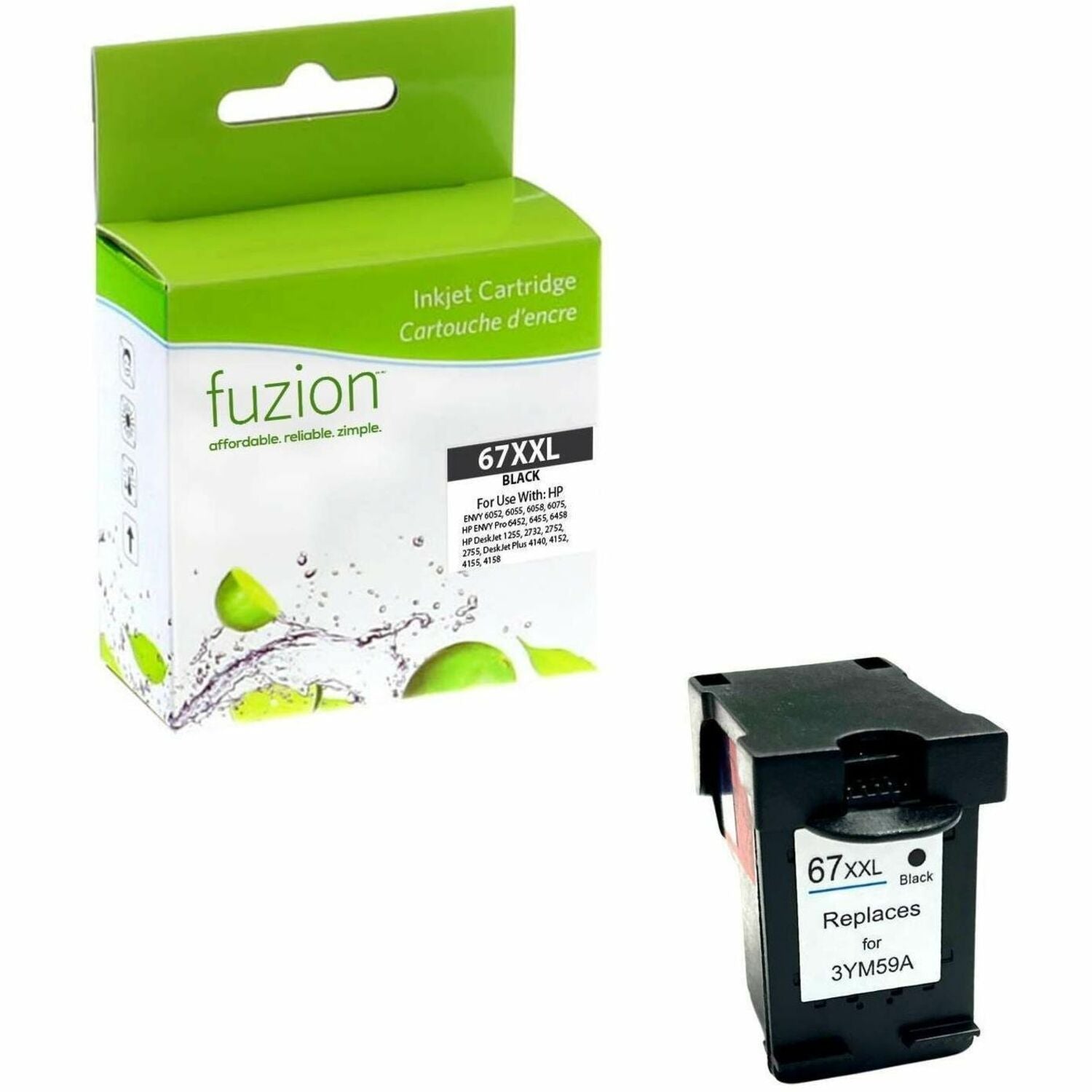 fuzion Compatible Inkjet Extra High Yield for HP #67XXL - Black
