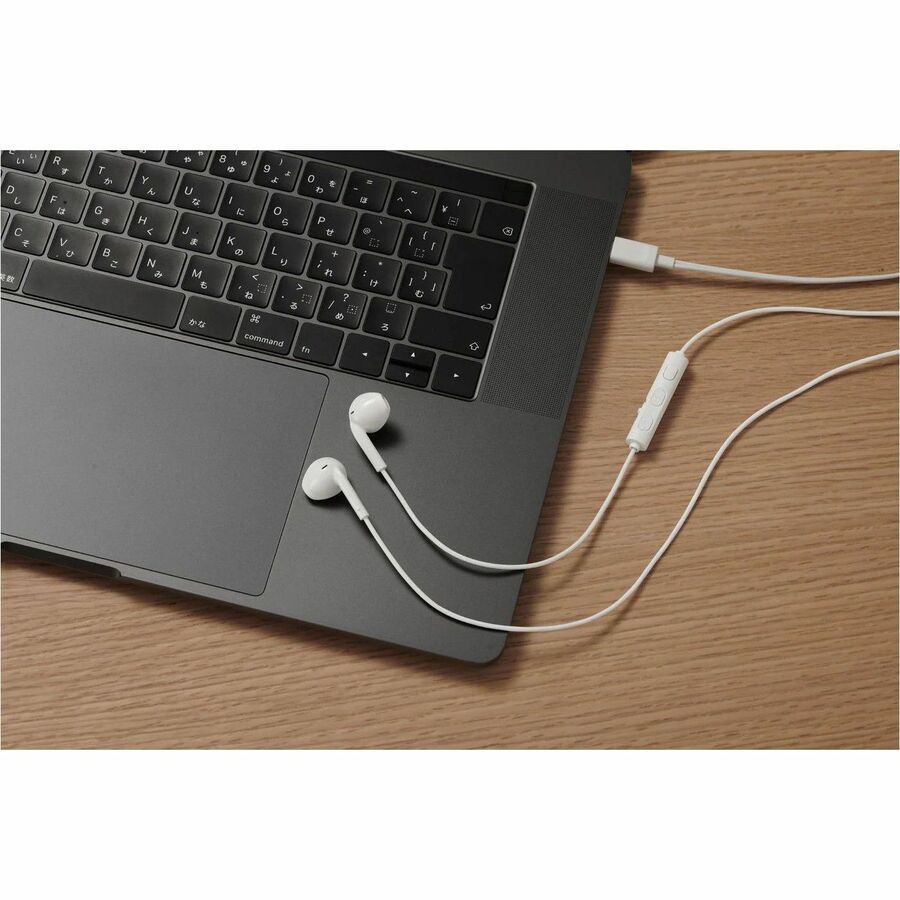 JVC HA-FR17UC-W USB-C Wired Bud Type Headphones - Coconut White - HAFR17UCW