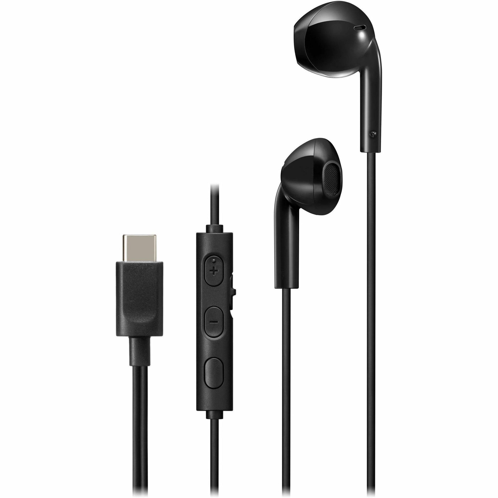 JVC HA-FR17UC-B USB-C Wired Bud Type Headphones - Olive Black