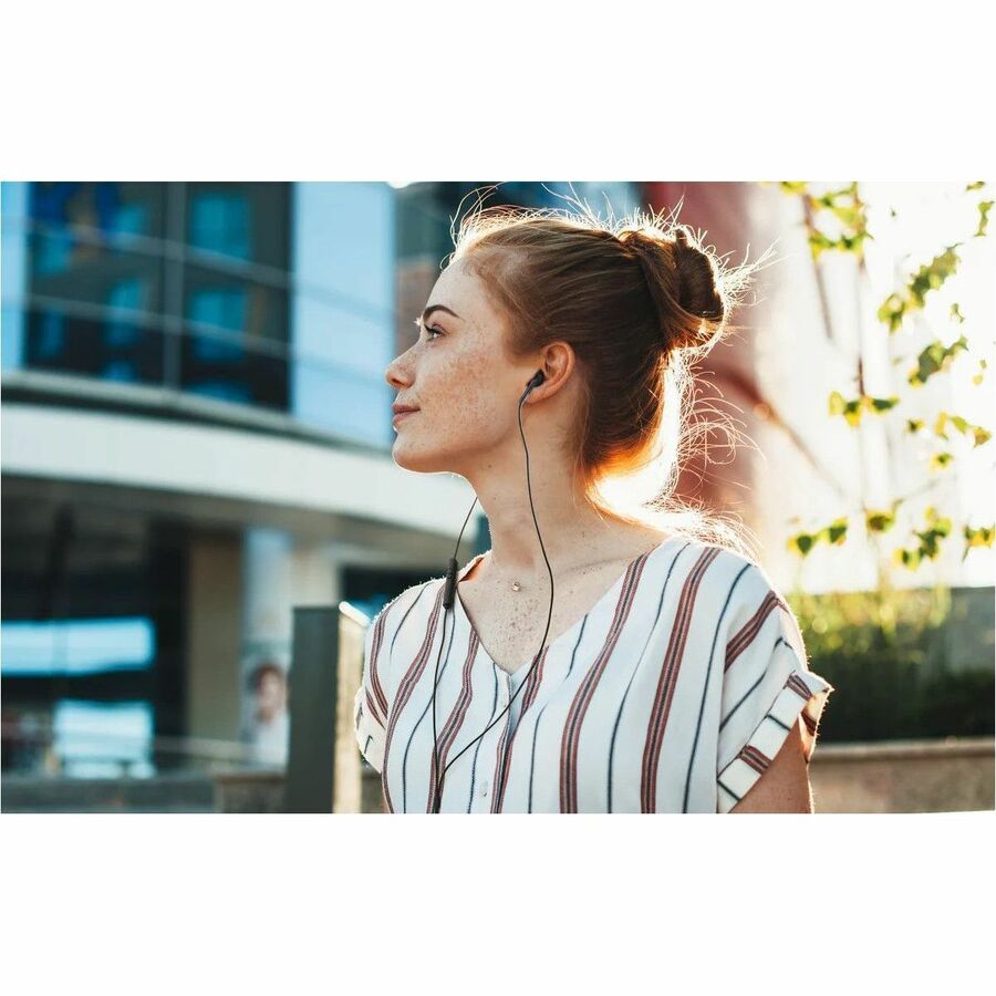JVC HA-FR17UC-B USB-C Wired Bud Type Headphones - Olive Black - HA-FR17UC-B