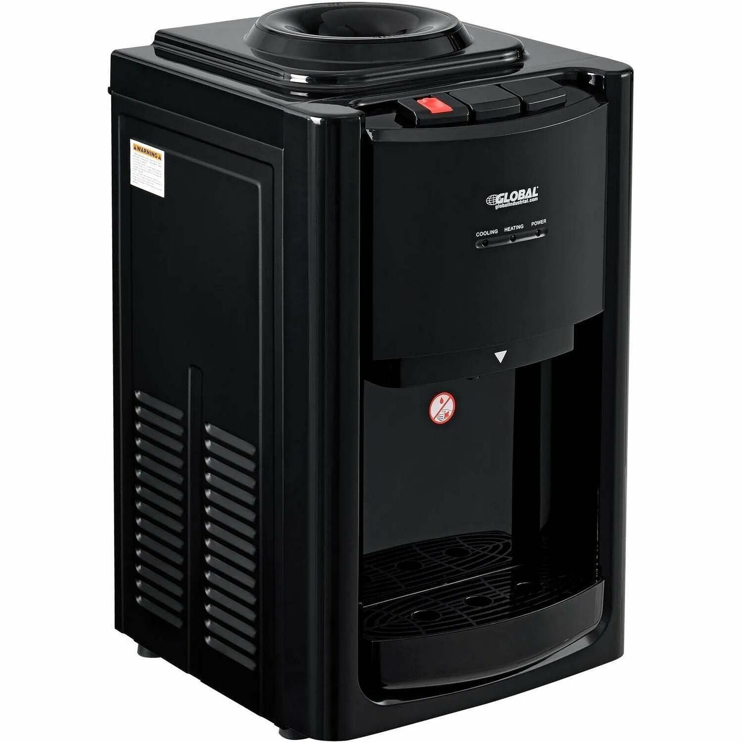 Global Tri-Temp Countertop Water Dispenser, Black