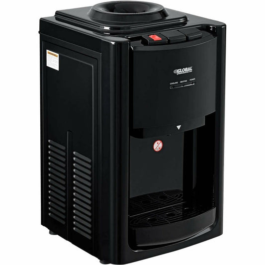 Global Tri-Temp Countertop Water Dispenser, Black