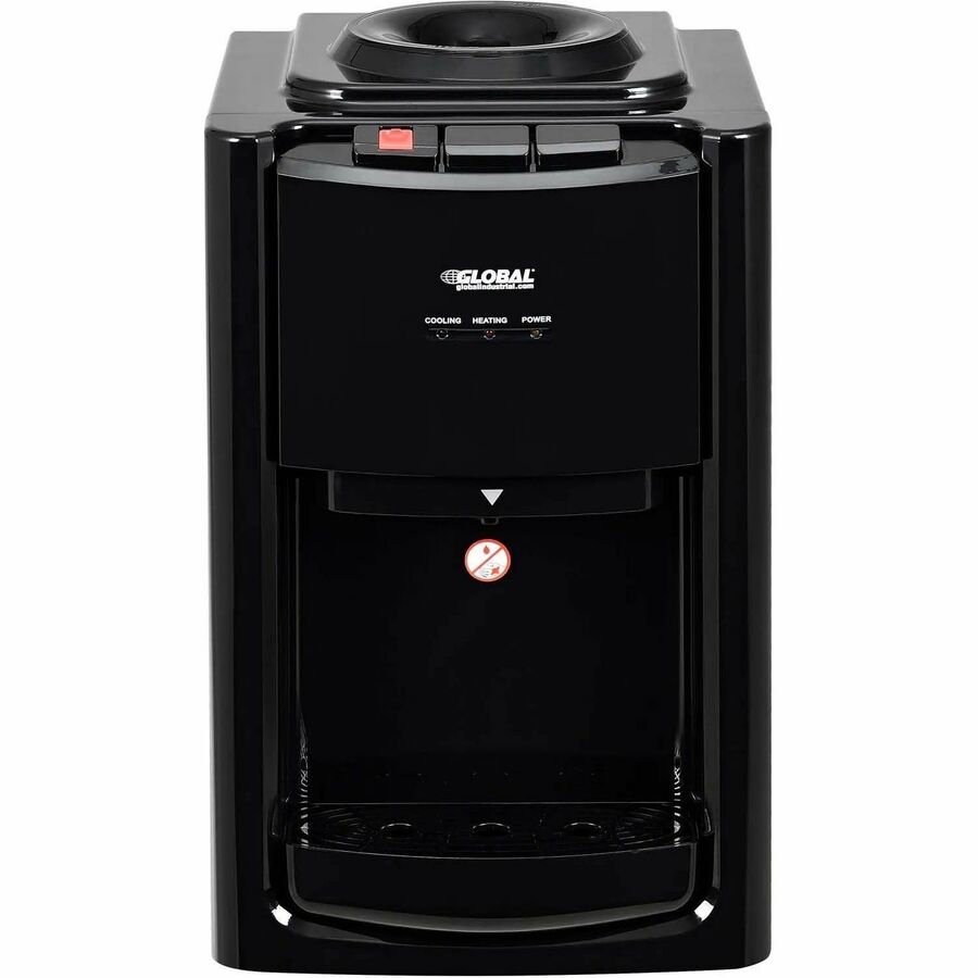 Global Tri-Temp Countertop Water Dispenser, Black - 670438
