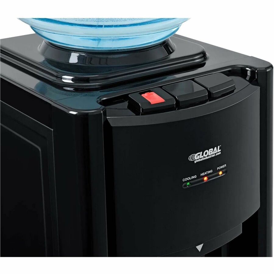 Global Tri-Temp Countertop Water Dispenser, Black - 670438