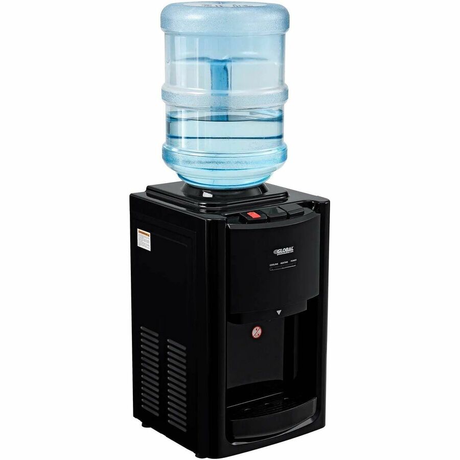 Global Tri-Temp Countertop Water Dispenser, Black - 670438