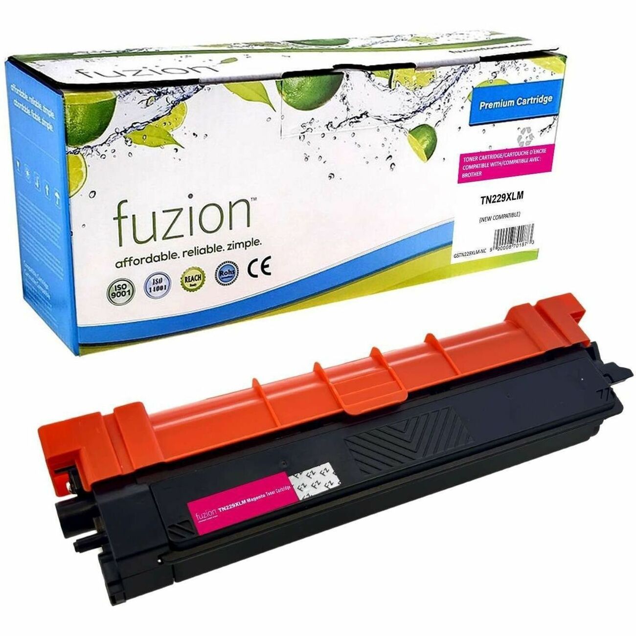fuzion Compatible Toner High Yield for Brother TN229XLM - Magenta