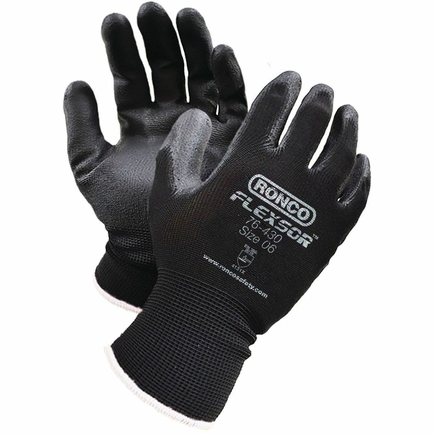 RONCO Nitrile Palm Coated Polyester Gloves