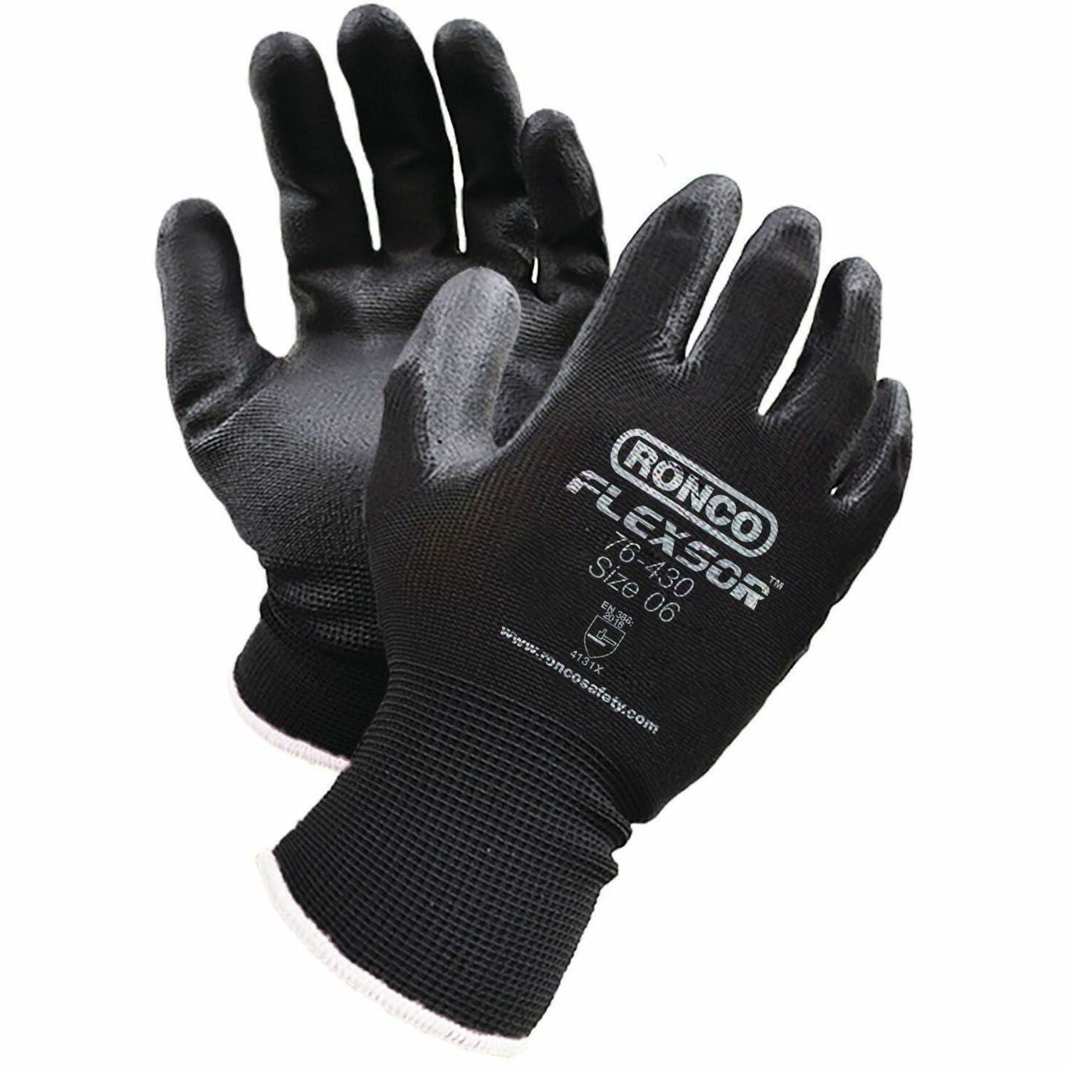 RONCO Nitrile Palm Coated Polyester Gloves