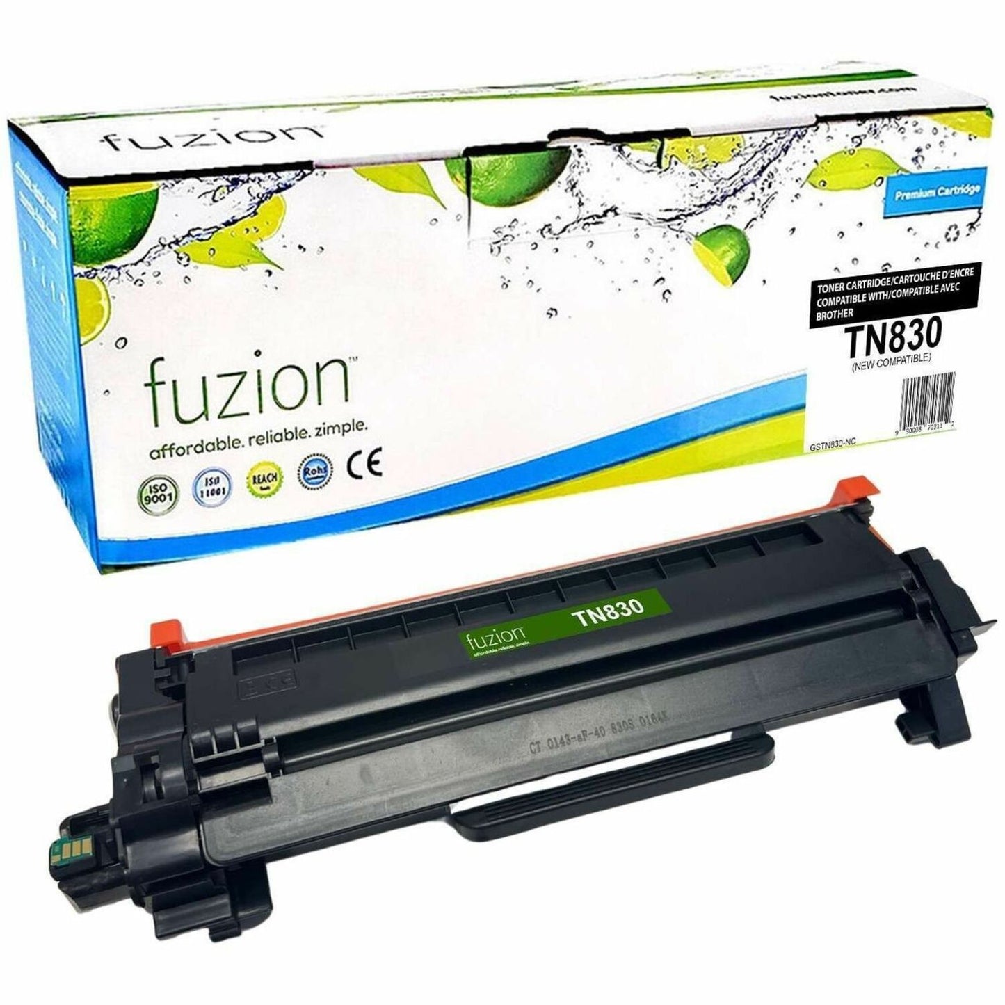 fuzion Compatible Toner for Brother TN830 - Black