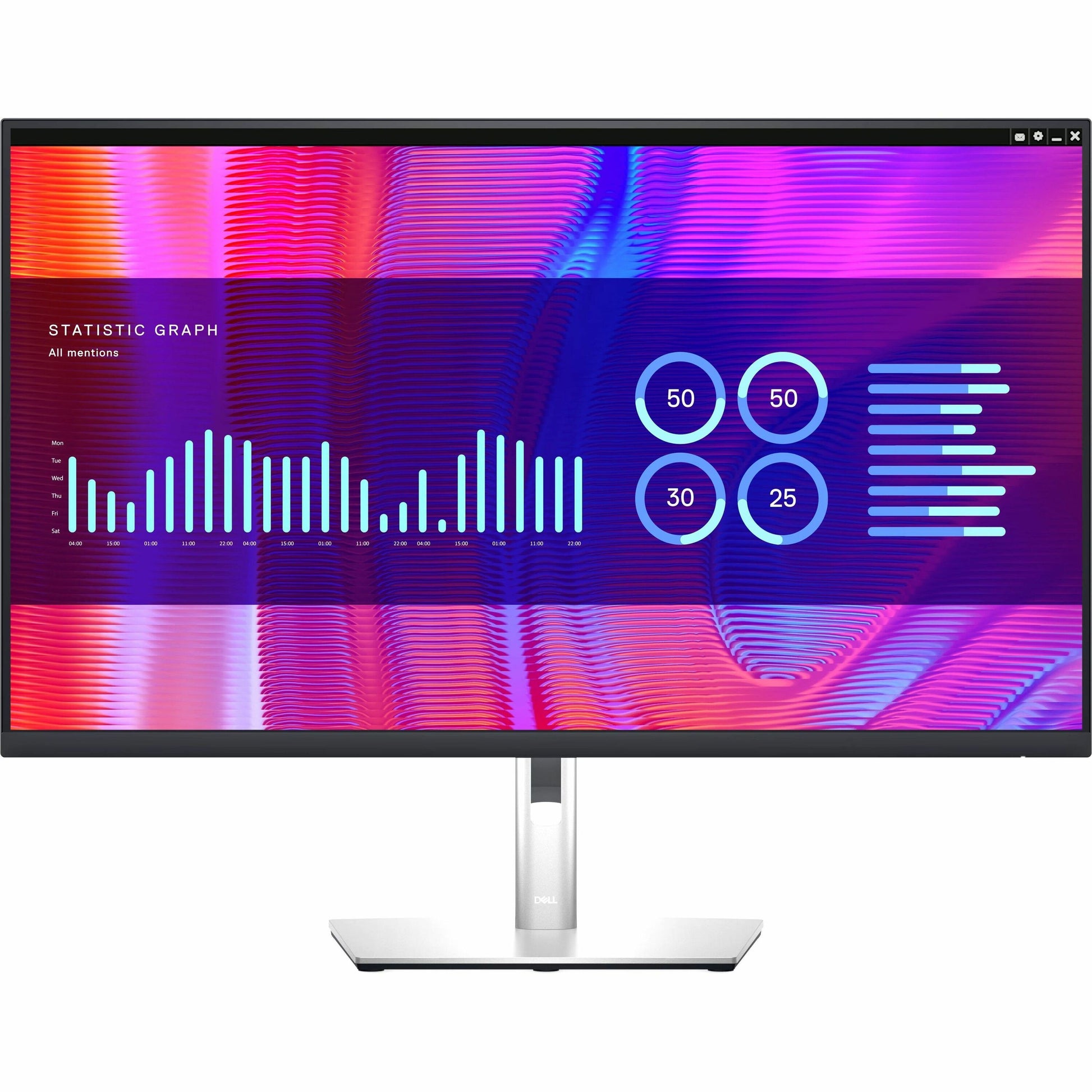 Dell P3223DE 32" Class WQHD LED Monitor - 16:9 - Black
