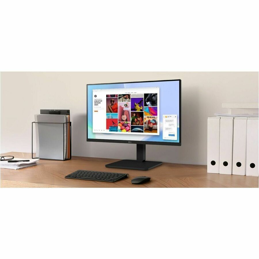 LG 24BA400-B 24" Class Full HD LED Monitor - 16:9 - 24BA400-B