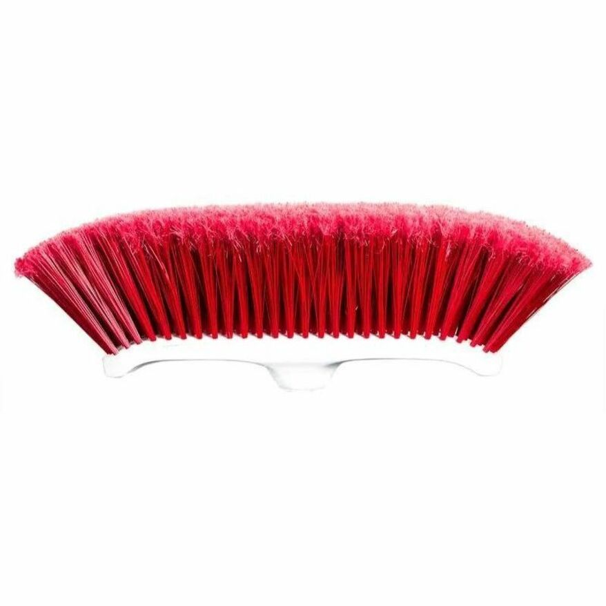 M2 Professional Venus Curved Magnetic Broom with 48" Metal Handle - Red - BM-4200-RD
