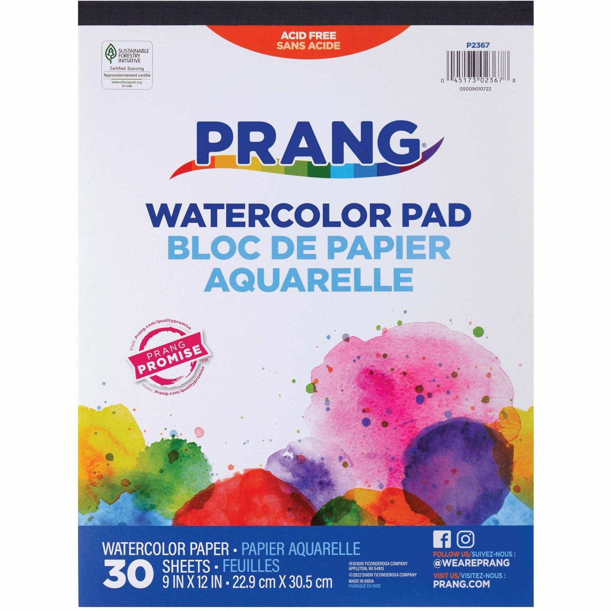 Prang P2367 Watercolor Pad
