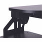 Rocelco 43" Sit-to-Stand Hi-Lift Adjustable Desk Riser - RVADRB43