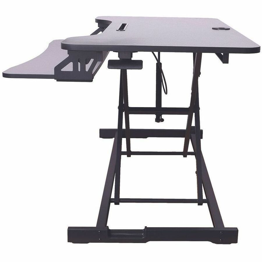 Rocelco 43" Sit-to-Stand Hi-Lift Adjustable Desk Riser - RVADRB43