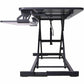 Rocelco 43" Sit-to-Stand Hi-Lift Adjustable Desk Riser - RVADRB43
