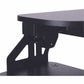Rocelco 43" Sit-to-Stand Hi-Lift Adjustable Desk Riser - RVADRB43