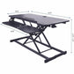 Rocelco 43" Sit-to-Stand Hi-Lift Adjustable Desk Riser - RVADRB43