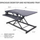 Rocelco Electric Desk Riser 46" Wide with AC-USB - R EDRB-46