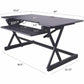 Rocelco 40" Adjustable Desk Riser with 4AC, 2USB, 1 USB-C Outlets - RDADRB-40-ACUSB