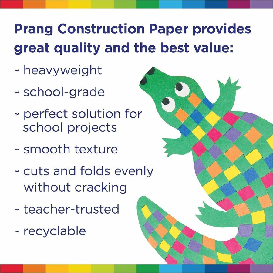 Prang Construction Paper, Bright Blue, 12" x 18" , 50 Sheets - P7507-0001