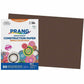 Prang Construction Paper, Dark Brown, 12" x 18" , 50 Sheets