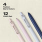 uniball™ Zento Retractable Liquid Gel Pens, 0.7mm Medium Point, Black Ink, Muted Barrel Colors, 12 Count - 70663