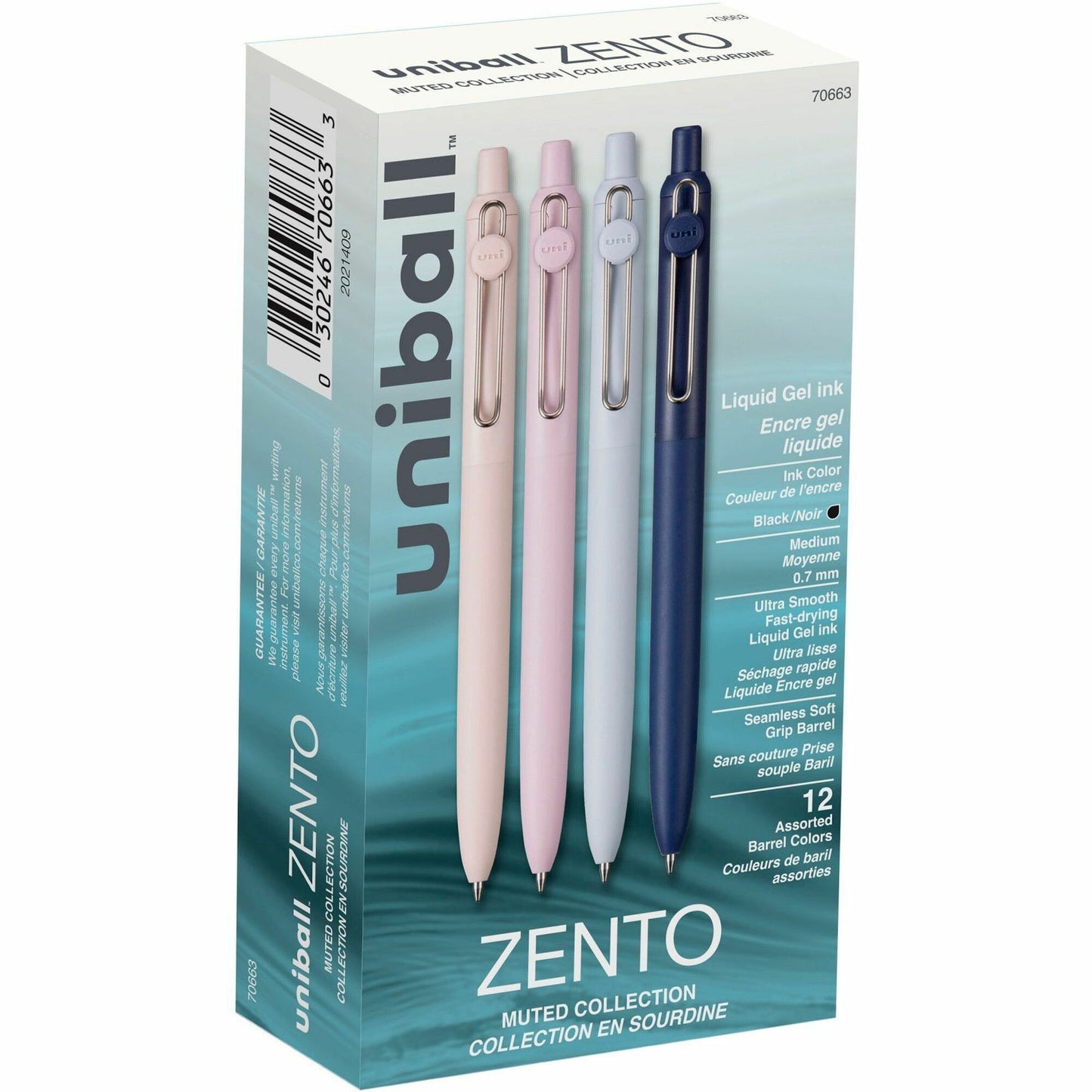 uniball&#8482; Zento Retractable Liquid Gel Pens