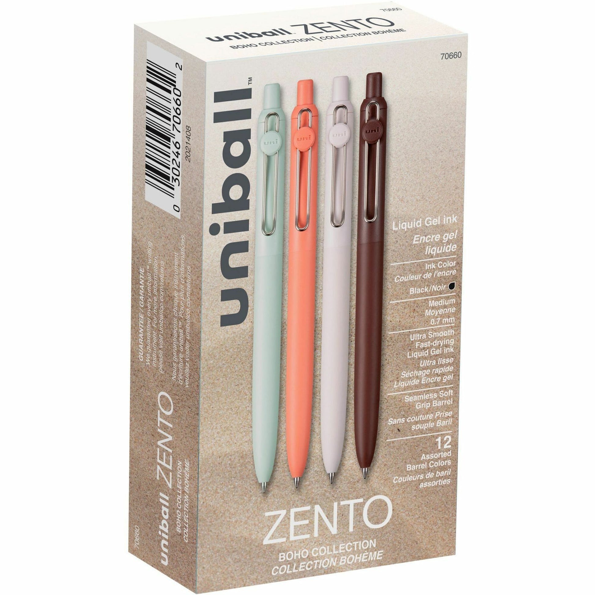 uniball&#8482; Zento Retractable Liquid Gel Pens