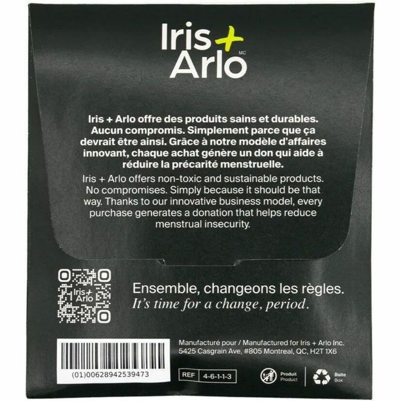 Iris + Arlo Individual Packets - 100% Organic Cotton Night Pads - 4-6-1-1-3