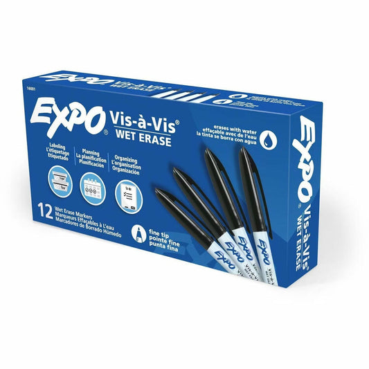 Expo Low Odor Wet Erase Markers, Fine Point