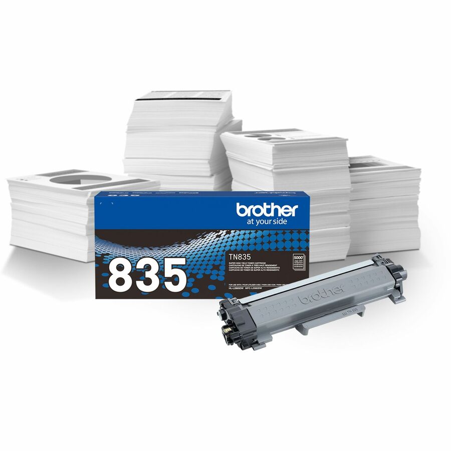 Brother TN835 Original Super High Yield Laser Toner Cartridge - Black - 1 Each - TN835