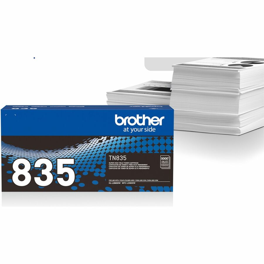 Brother TN835 Original Super High Yield Laser Toner Cartridge - Black - 1 Each - TN835
