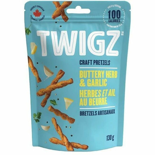 Twigz Buttery Herb & Garlic Craft Pretzels