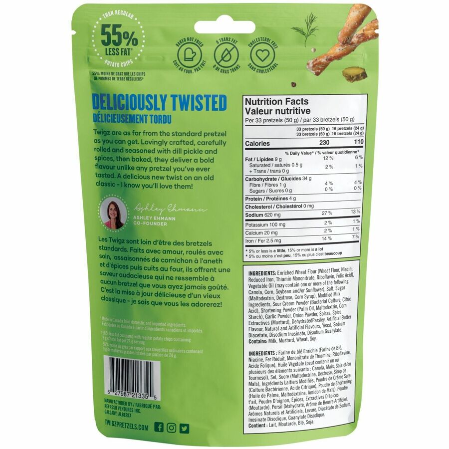 Twigz Zesty Dill Pickle Craft Pretzels - 21335