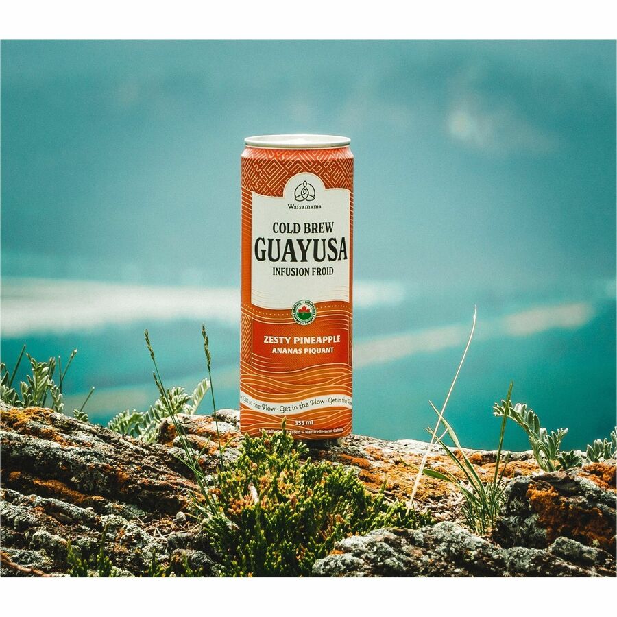 Waisamama Cold Brew Tea- Zesty Pineapple -12x355ml Cans - BEDRWAZP