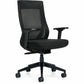 Zim High Back Weight Sensing Synchro-Tilter, Mesh Back and Uph Seat, Black/ Black