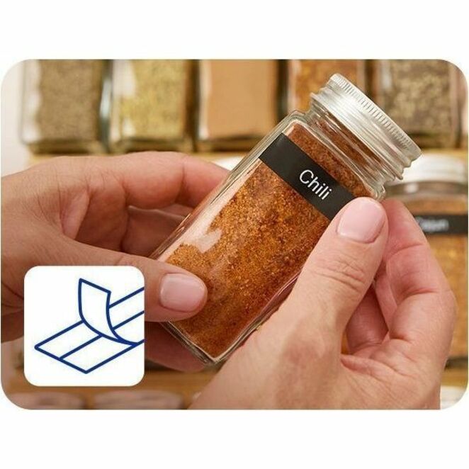 Brother P-touch BTAG-233 Blue on White Label Tape - BTAG233