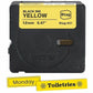 Brother P-touch BTAG-631 Black on Yellow Label Tape - BTAG631