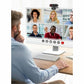 j5create JVU250 Webcam - 2 Megapixel - 30 fps - Black - USB Type A/USB Type C - 1 Each - JVU250