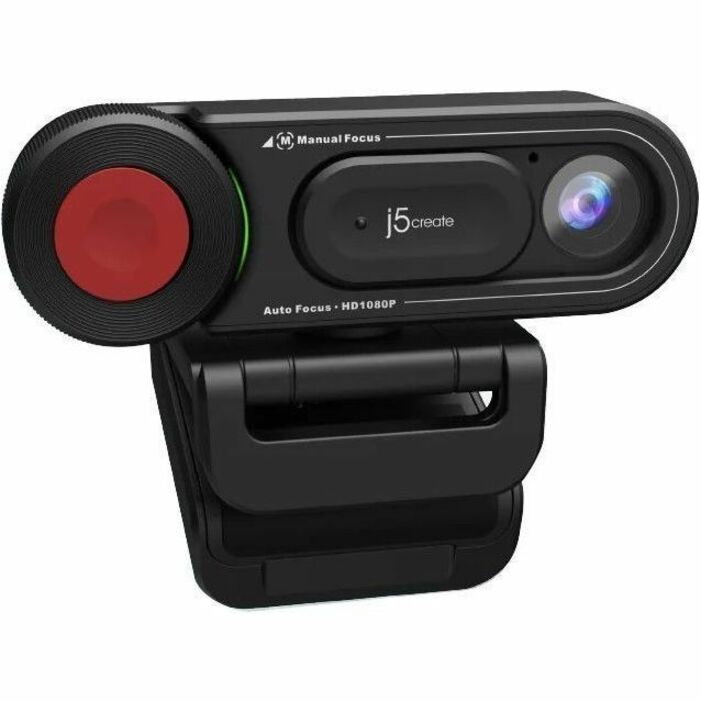 j5create JVU250 Webcam - 2 Megapixel - 30 fps - Black - USB Type A/USB Type C - 1 Each - JVU250