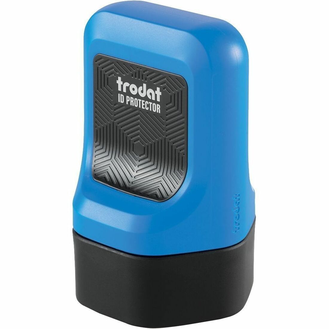 Trodat ID Protector Roller Stamp Blue Body with Black Ink