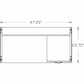 Star MIRA DESK - 2-Drawer, 48x24 - Winter Wood - MA-11-2448-WW