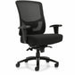 Raven 400 High Back Heavy Duty Synchro-Tilter, Mesh Back and Uph Seat, Black/Black