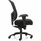 Raven 400 High Back Heavy Duty Synchro-Tilter, Mesh Back and Uph Seat, Black/Black - OTG10703B