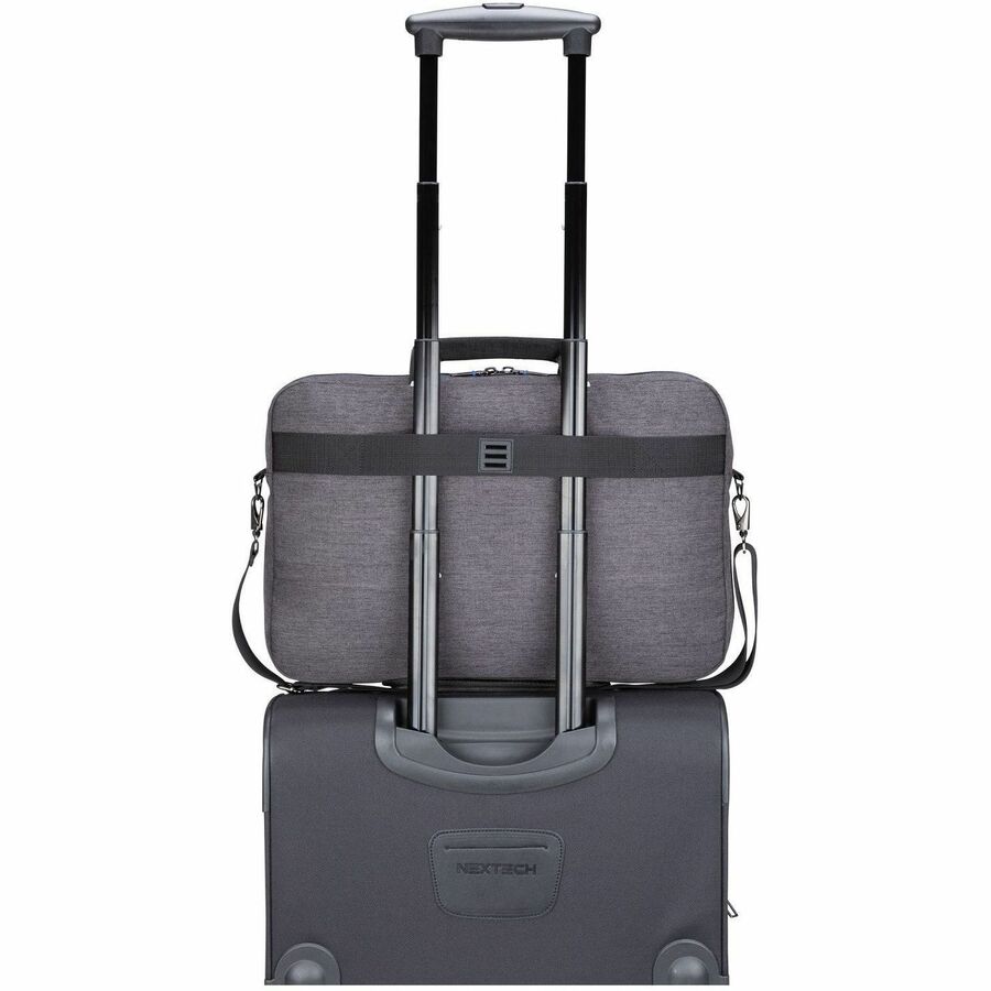 Nextech Carrying Case (Briefcase) for 17.3" Notebook - Gray - NXT011005