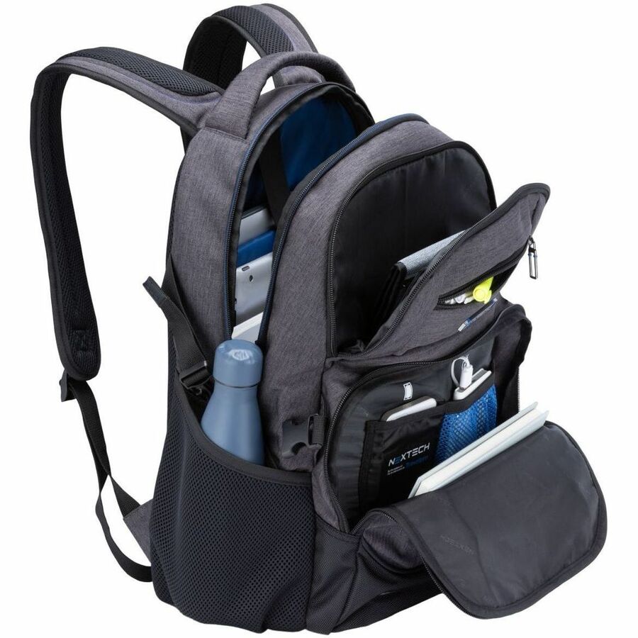 Nextech Carrying Case (Backpack) for 15.6" Notebook - Gray - NXT010005