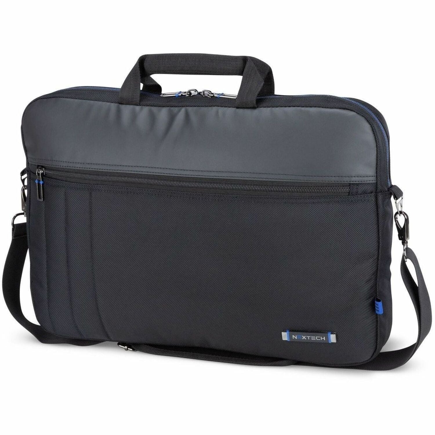 Nextech Carrying Case (Briefcase) for 17.3" Notebook - Black